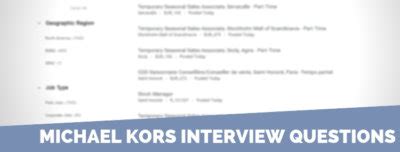 Michael Kors Interview Questions & Answers 